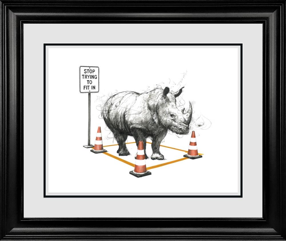 Scott Tetlow - 'Stop Trying To Fit In' - Framed Original Art