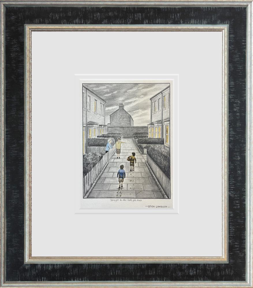 Leigh Lambert - 'Straight To The Bath You Two'  - Framed Original Sketch