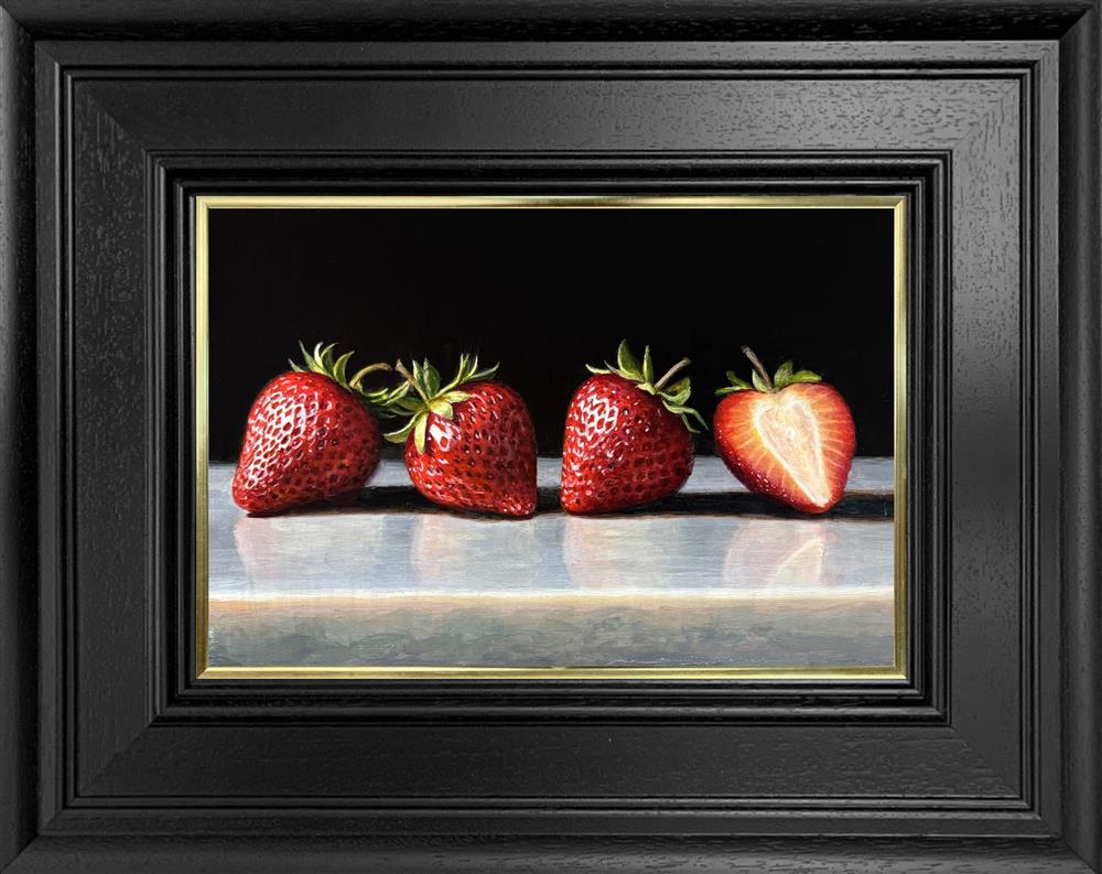 Tony Owens - 'Strawberries On Marble' - Framed Original Artwork