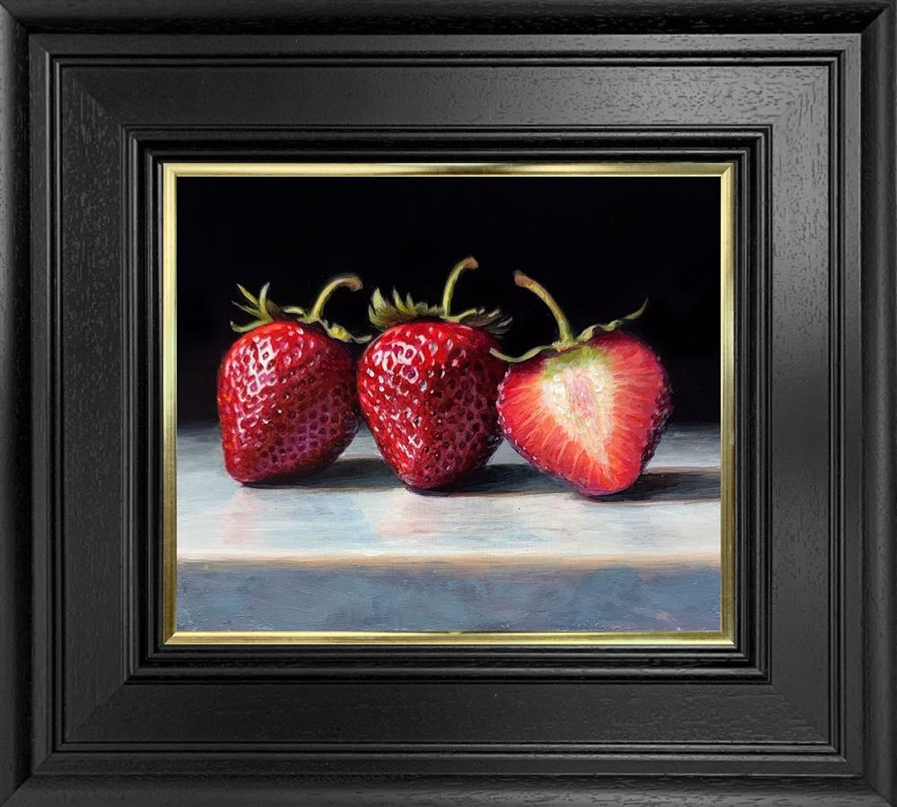 Tony Owens - 'Strawberries On Marble' - Framed Original Artwork