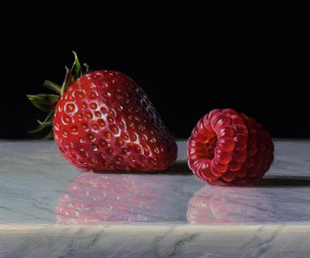 Tony Owens - 'Strawberry And Raspberry' - Framed Original Artwork