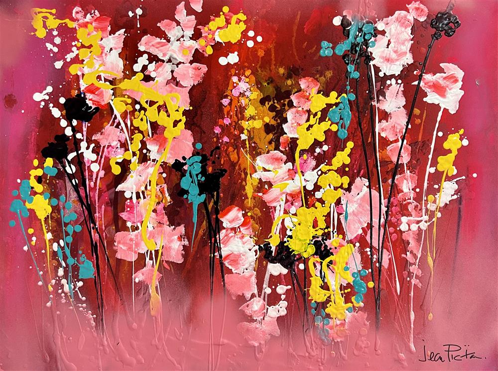 Jean Picton -  'Strawberry Pop'- Framed Original Art