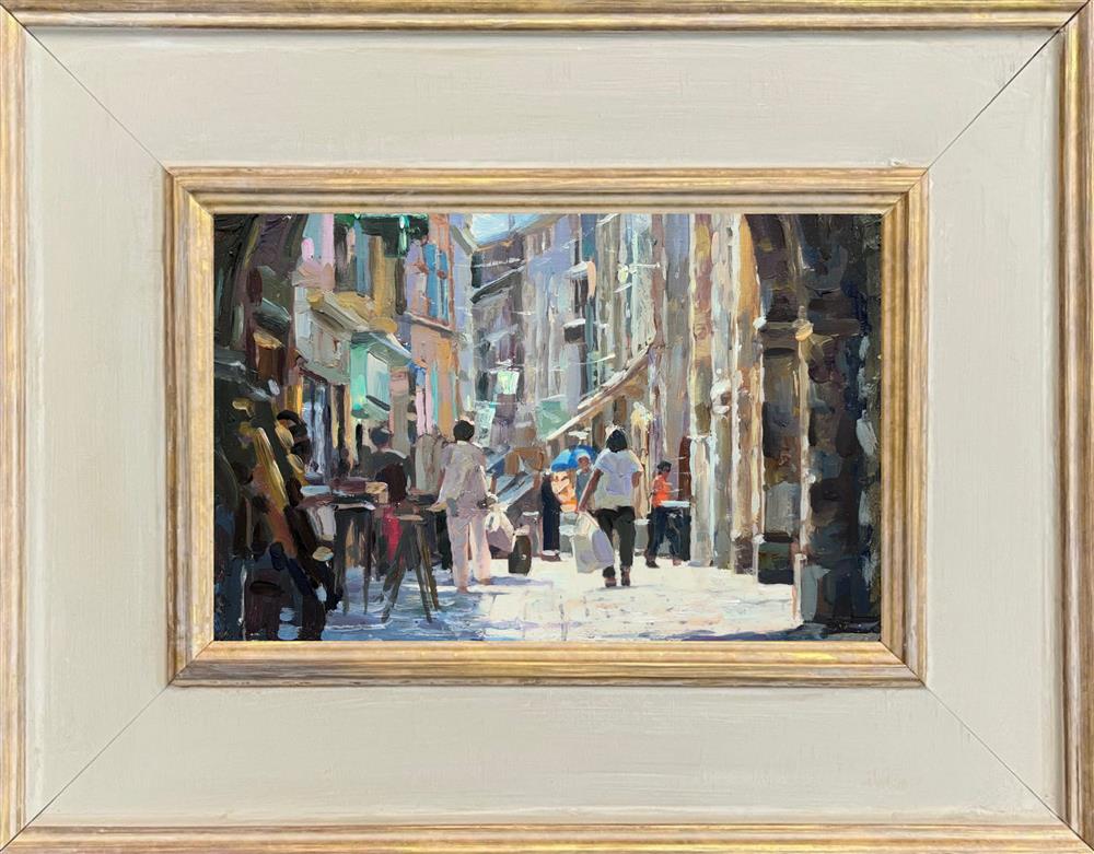 Rachele Dryden-Smith - 'Street Scene' - Framed Original Artwork