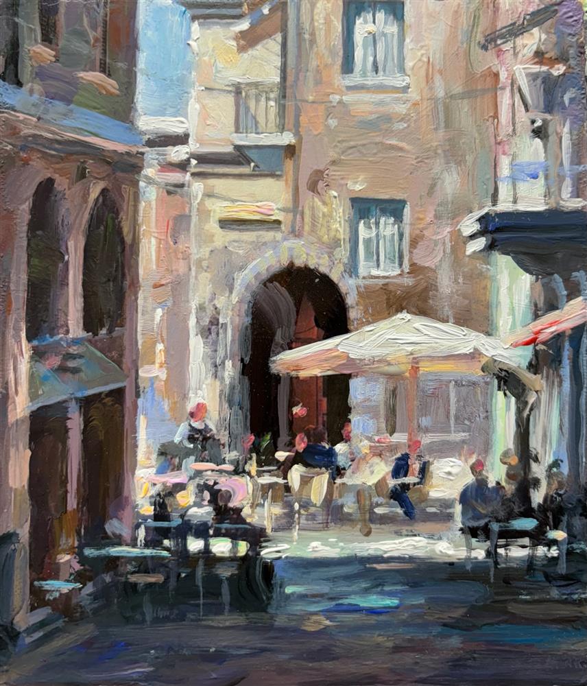 Rachele Dryden-Smith - 'Street Shadow' - Framed Original Artwork