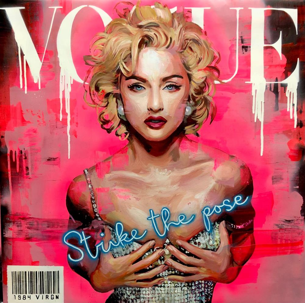 Zinsky - 'Strike A Pose' - Framed Original Artwork