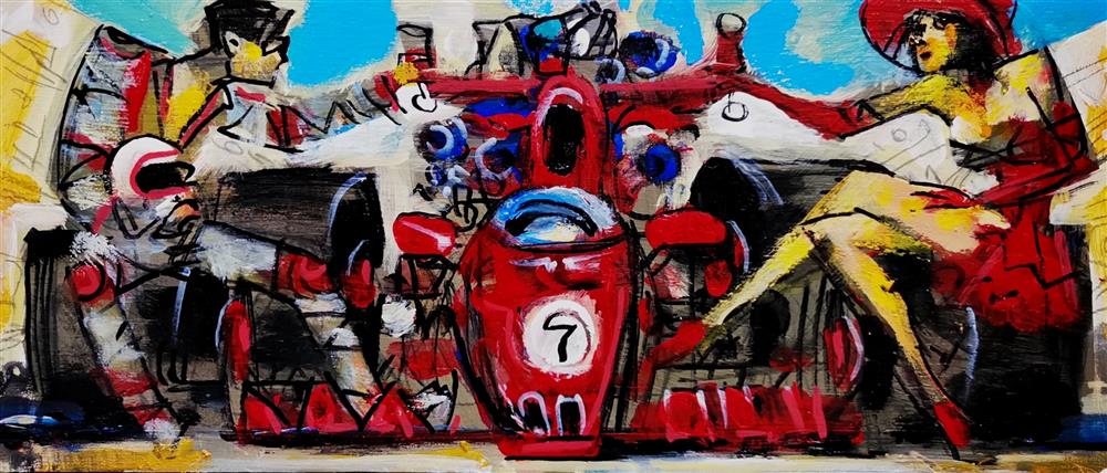 Andrei Protsouk - 'Study For Lucky Ride' - Framed Original Artwork
