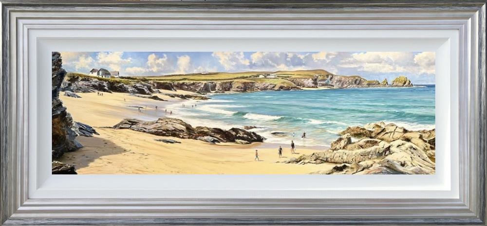 Duncan Palmar RSMA - 'Summer Surf - Mother Ivey's Bay' - Framed Original Art