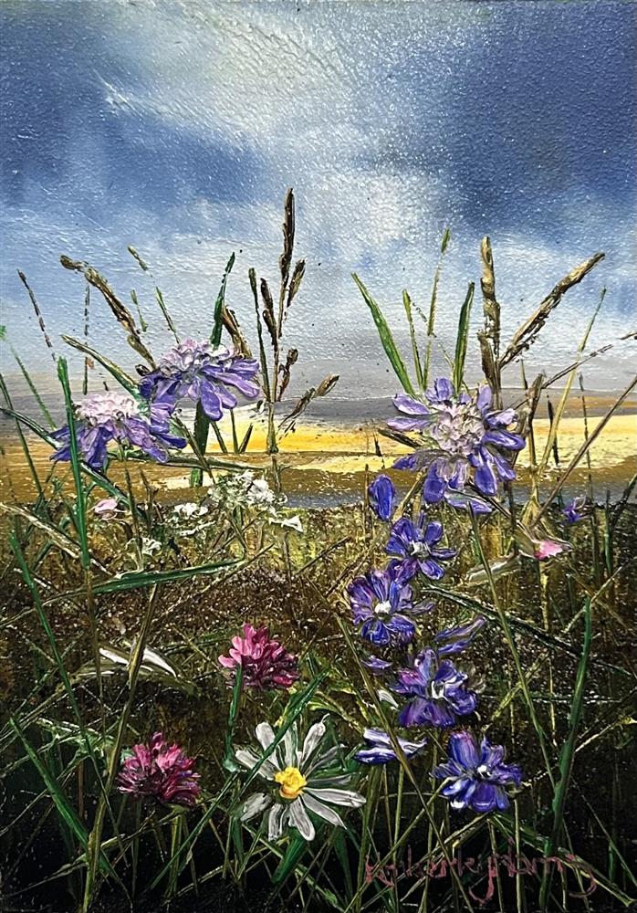 Kimberley Harris - 'Summer's Quiet Garden' - Miniature series - Framed Original Art