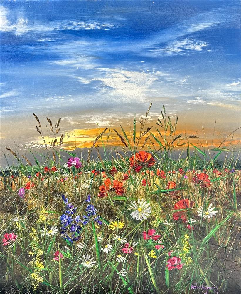 Kimberley Harris - 'Summer's Wild Chorus' - Framed Original Art