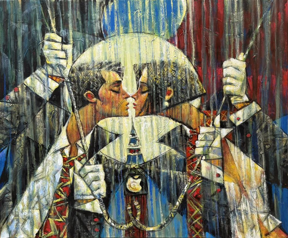 Andrei Protsouk - 'Sun Shower' - Framed Original Artwork