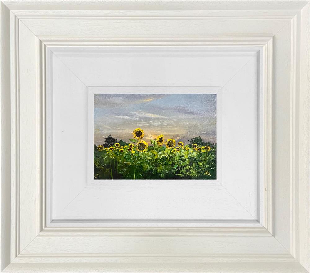 Kimberley Harris - 'Sunflowers In The Quite Light' - Framed Original Artwork
