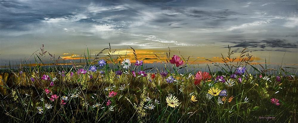 Kimberley Harris - 'Sunlit Serenity' - Framed Original Art