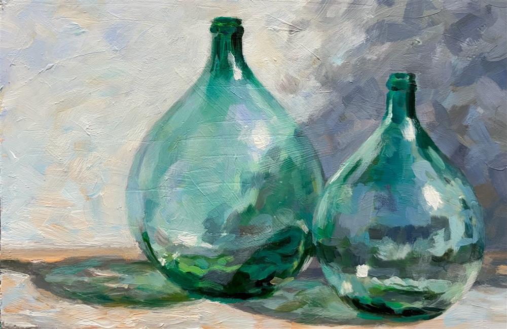 Rachele Dryden-Smith - 'Sunny Jars' - Framed Original Artwork