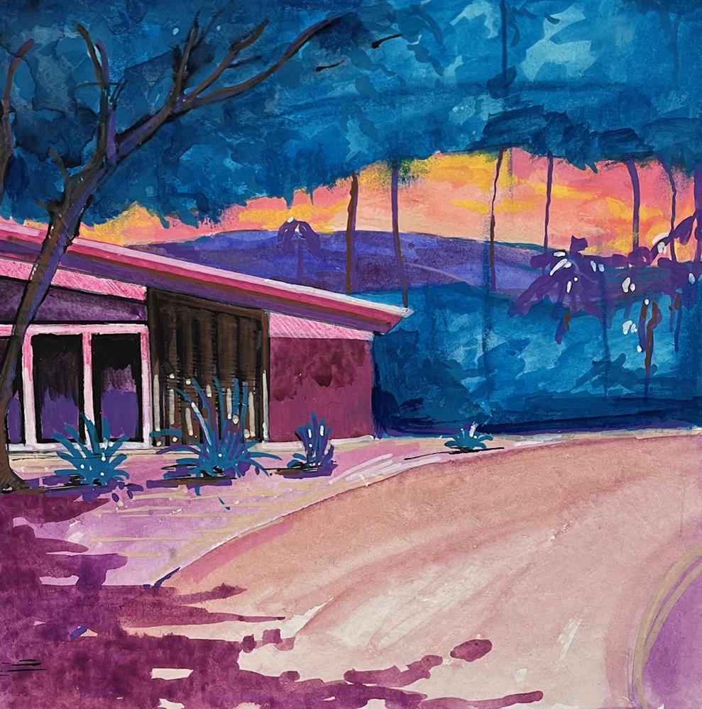 Joss Clapson - 'Sunset Boulevard Study XI' - Framed Original Art