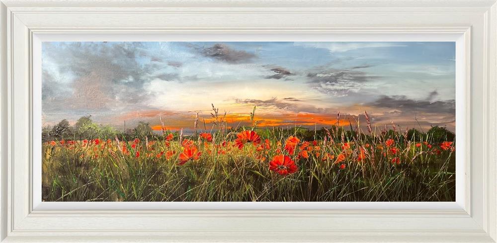 Kimberley Harris - 'Sunset Over The Hills' - Framed Original Artwork