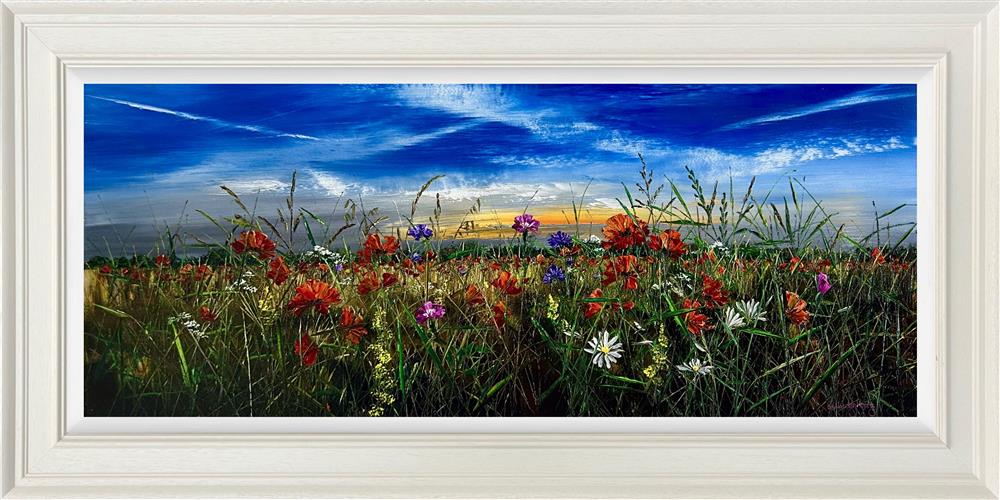 Kimberley Harris - 'Sunset's Final Bloom' - Framed Original Art
