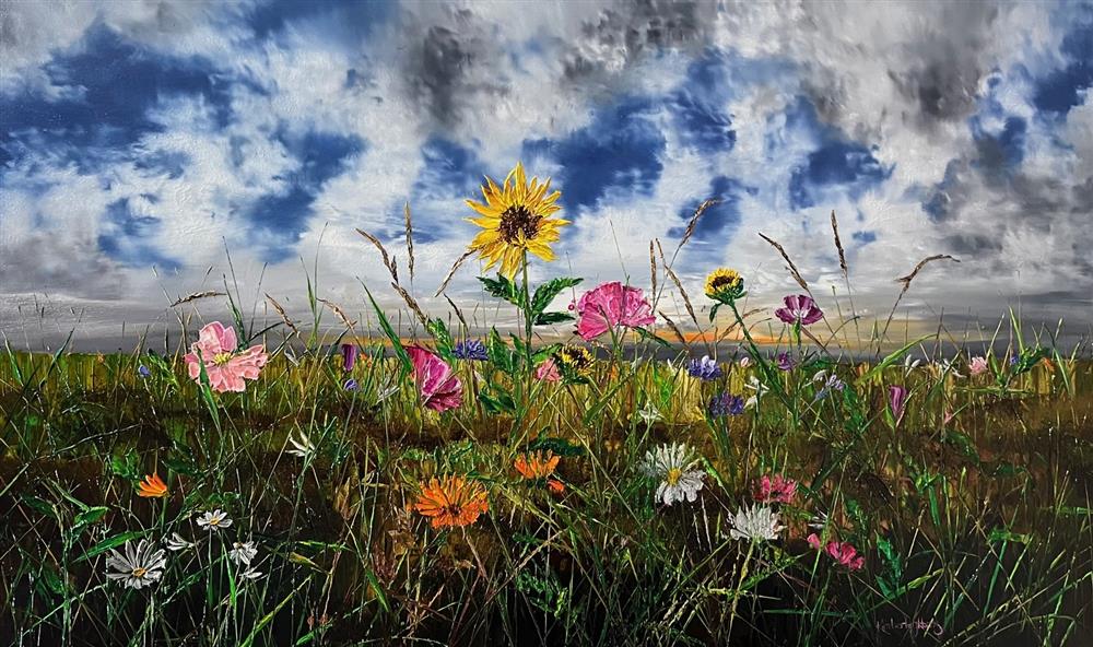 Kimberley Harris - 'Sunshine Overhead' - Framed Original Art