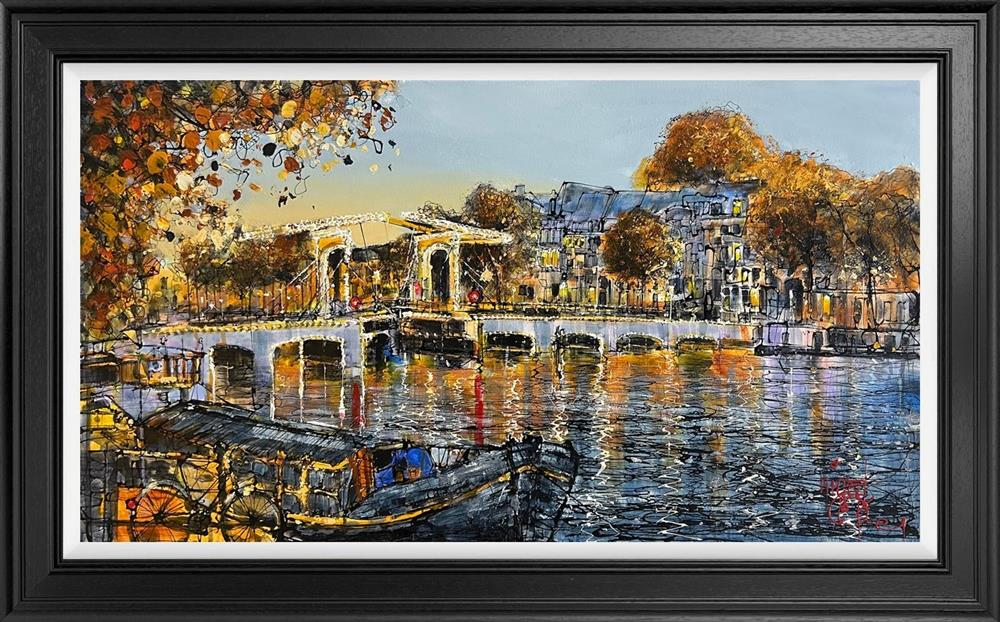 Nigel Cooke - 'Sunshine Reflections Across The Water' - Framed Original Artwork