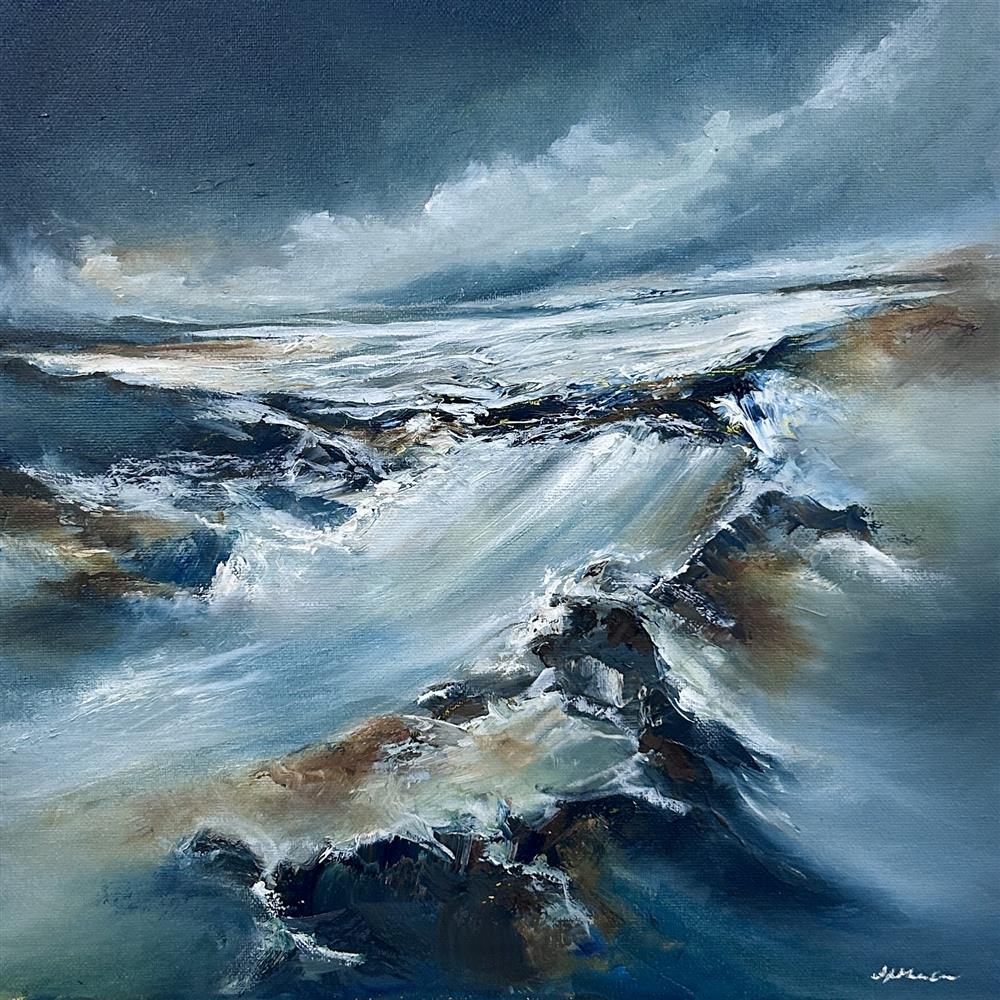 Alison Johnson - 'Swell Of Water' - Framed Original Artwork