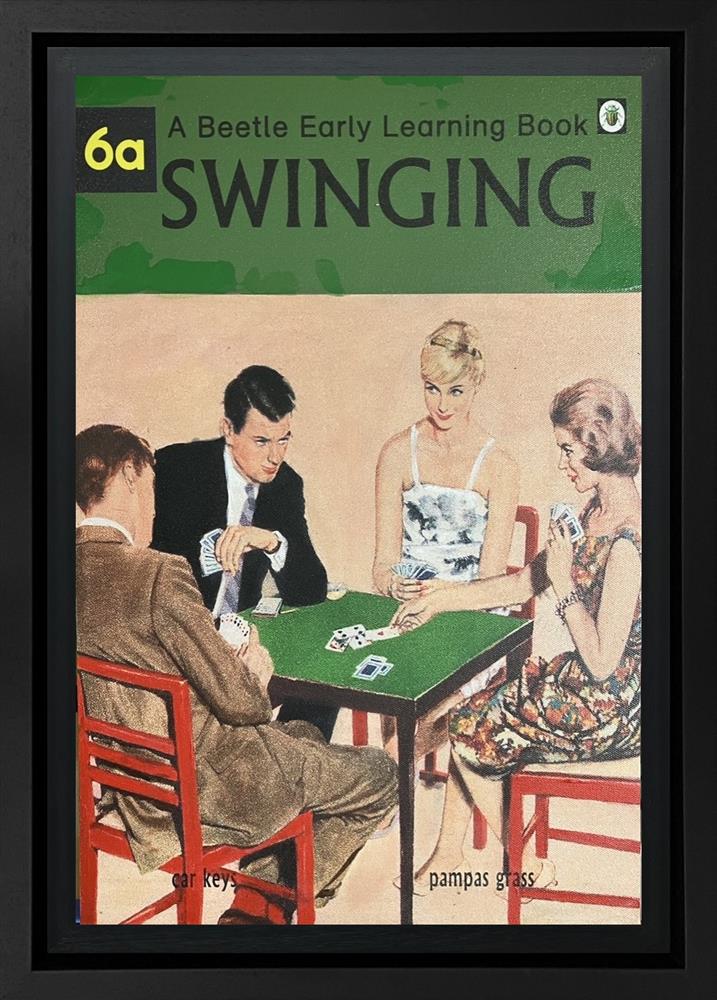 Linda Charles - 'Swinging' - The Beetle Early Learning Book - Framed Original Artwork