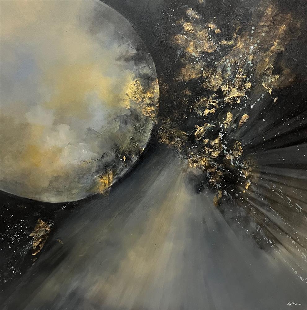 Alison Johnson - 'Talking To The Moon' - Framed Original Artwork