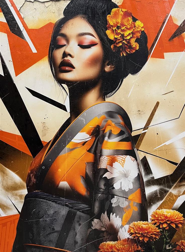 Chuck - 'Tangerine Doji' - Framed Original Art