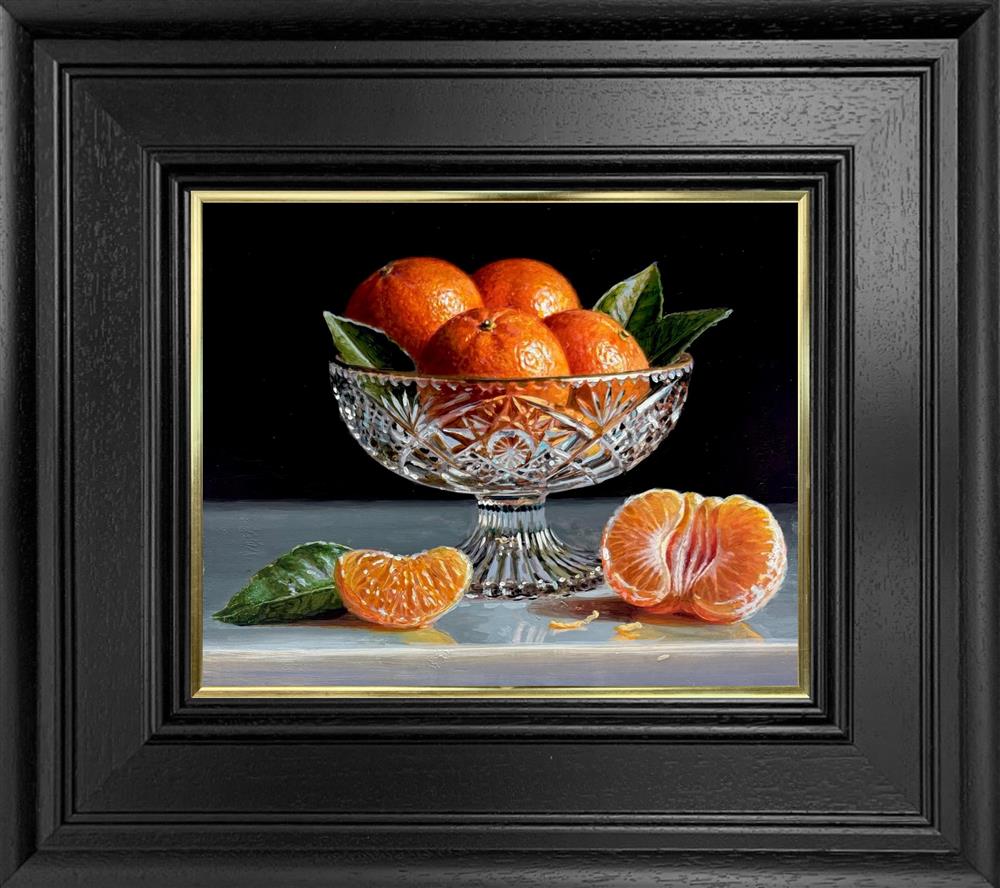 Tony Owens - 'Tangerines In Glass Bowl' - Framed Original Artwork