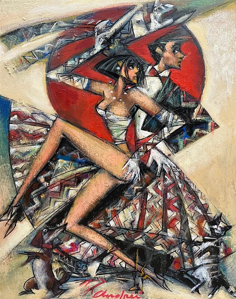 Andrei Protsouk - 'Tango Animals' - Framed Original Artwork