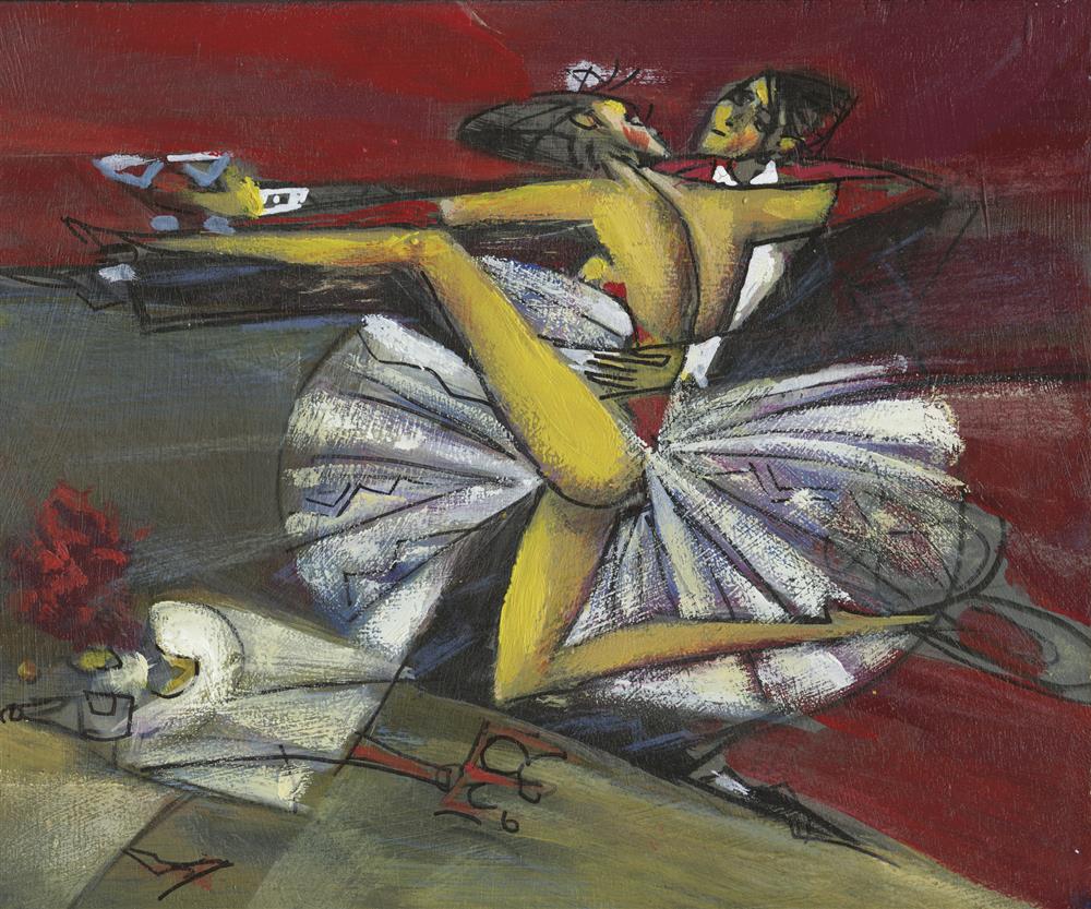 Andrei Protsouk - 'Tango Dancers' - Framed Original Artwork