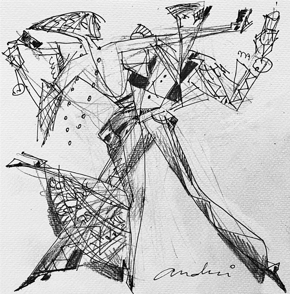 Andrei Protsouk - 'Tantella - Study' - Framed Original Art