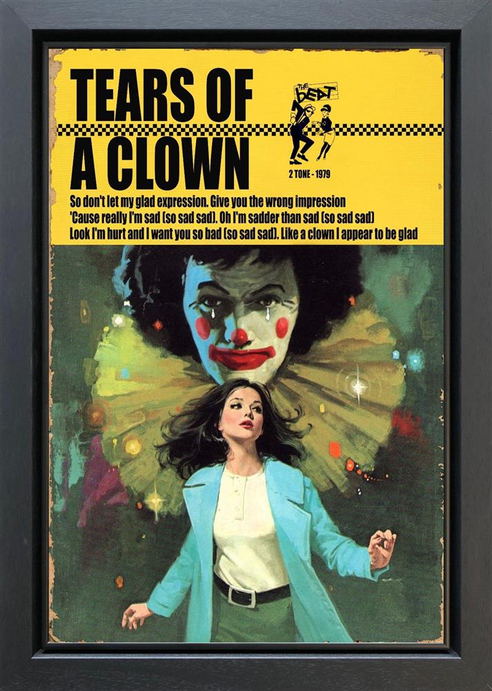 Linda Charles - 'Tears Of A Clown' - Framed Original Artwork
