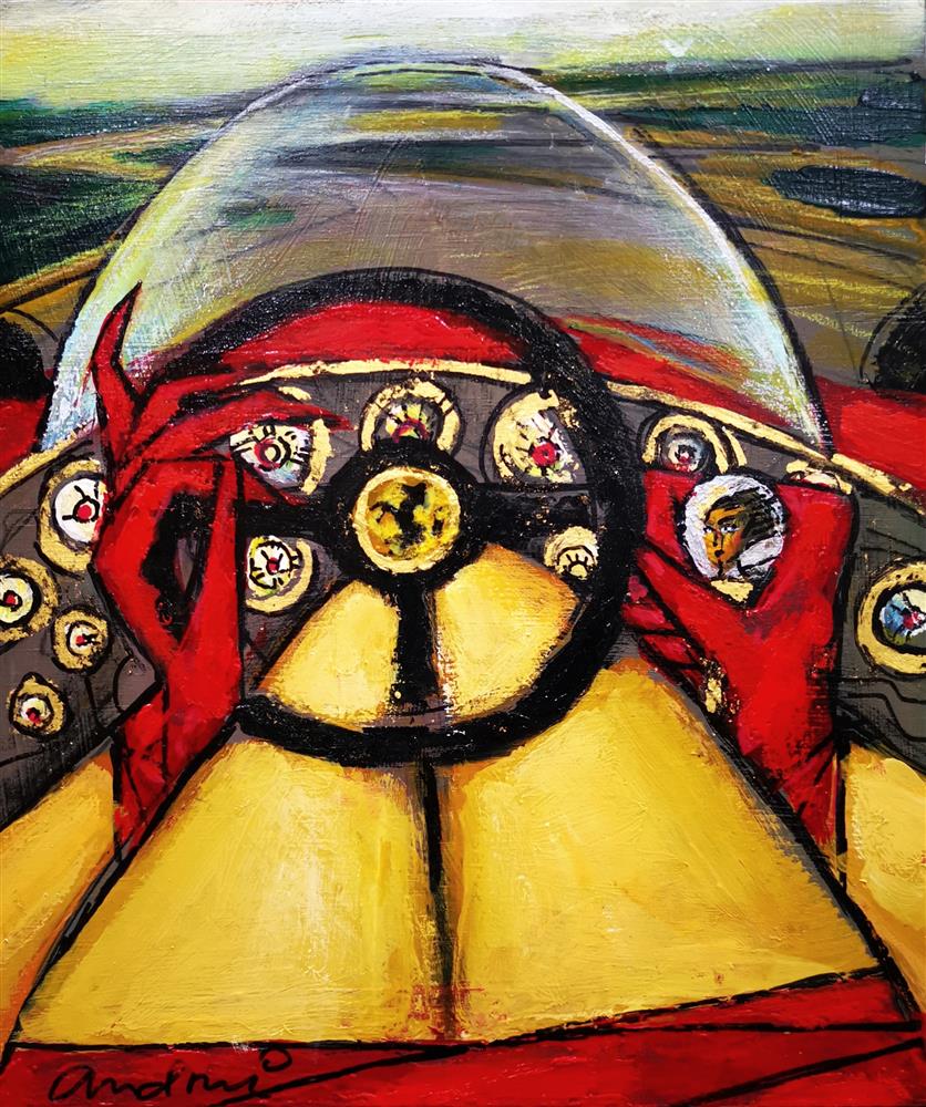 Andrei Protsouk - 'Testarossa' - Framed Original Artwork