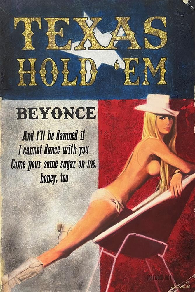 Linda Charles - 'Texas Hold 'Em' - Framed Original Artwork