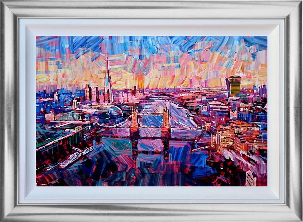 Colin Brown - 'Thames Sun' - Framed Original Art
