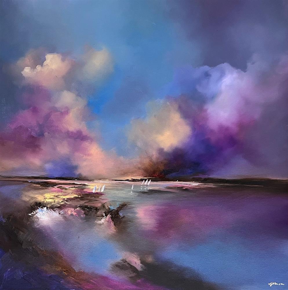 Alison Johnson - 'The After Glow I' - Framed Original Artwork