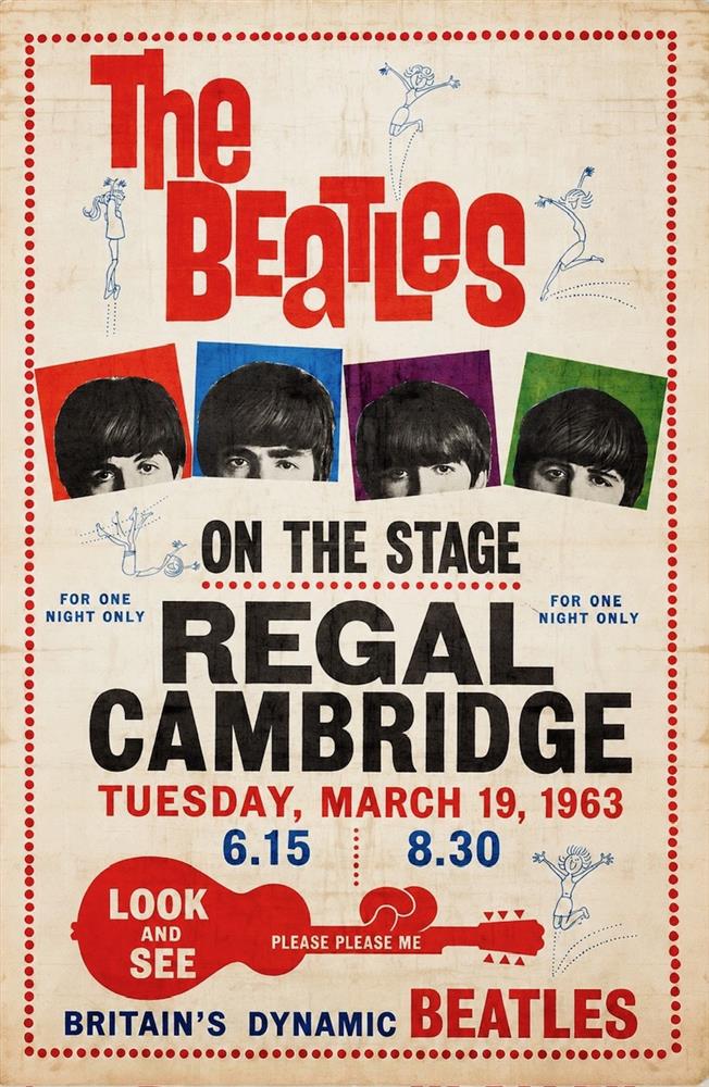 Linda Charles - 'The Beatles-Regal Cambridge 1963' - Framed Original Artwork