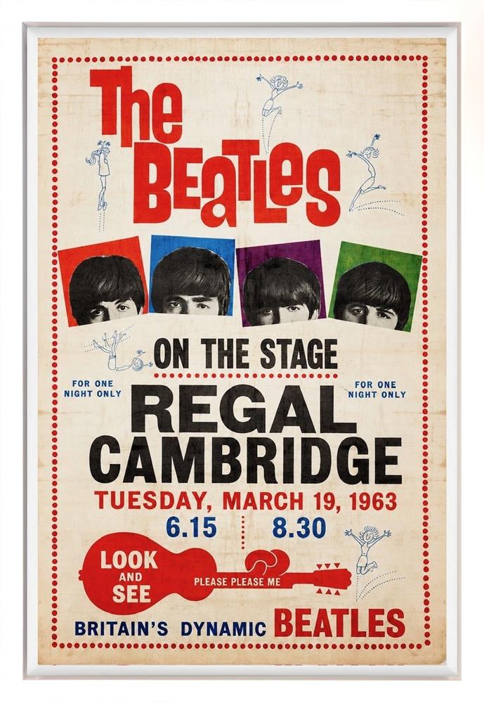 Linda Charles - 'The Beatles-Regal Cambridge 1963' - Framed Original Artwork