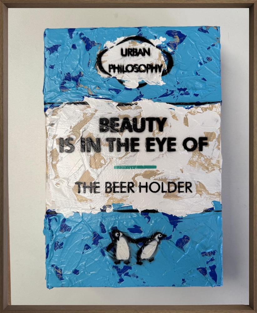 Hue Folk - 'The Beer Holder - Storybook' - Framed Original Artwork