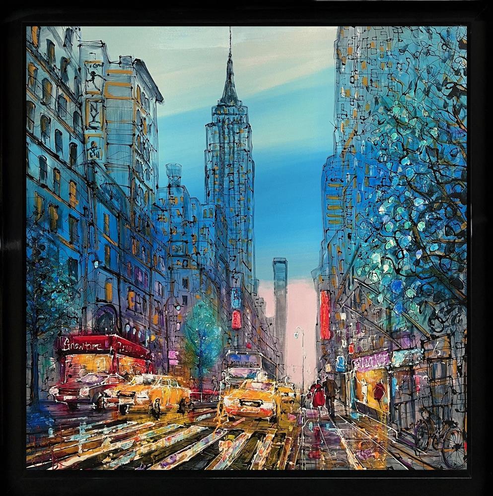 Nigel Cooke - 'The Big Apple ' - Framed Canvas Deluxe