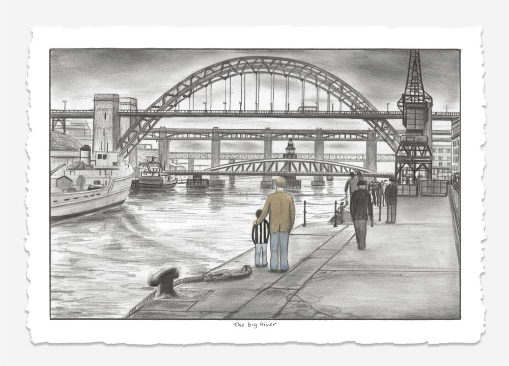 Leigh Lambert - 'The Big River' - Deluxe Sketch' - Framed Limited Edition