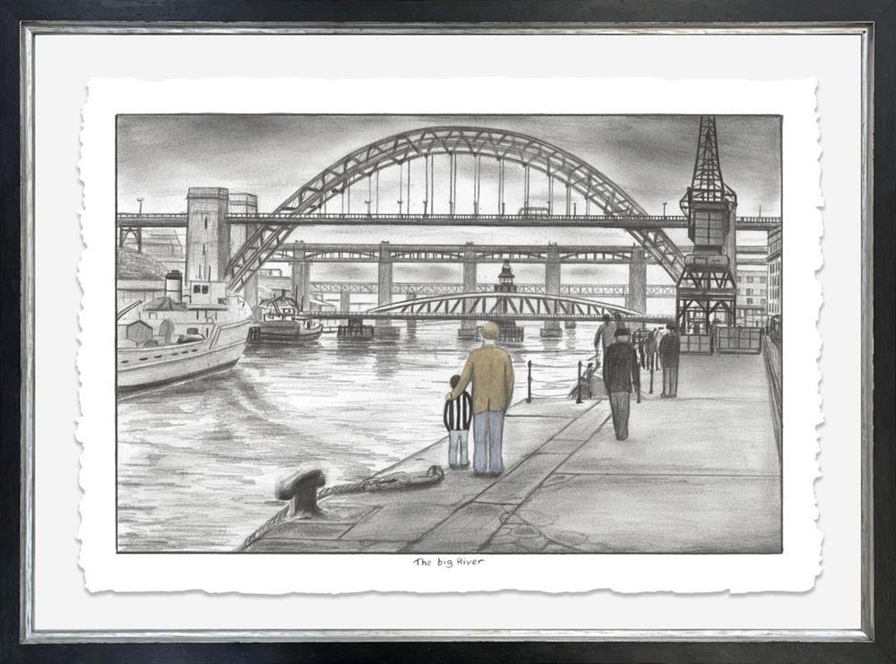 Leigh Lambert - 'The Big River' - Deluxe Sketch' - Framed Limited Edition