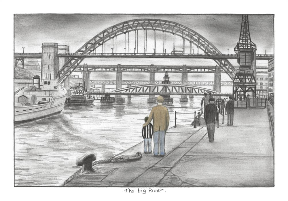 Leigh Lambert - 'The Big River' - Sketch' - Framed Limited Edition