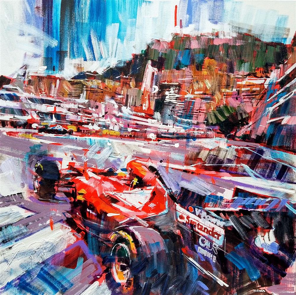 Colin Brown - 'The Chequered Flag' - Framed Original Artwork