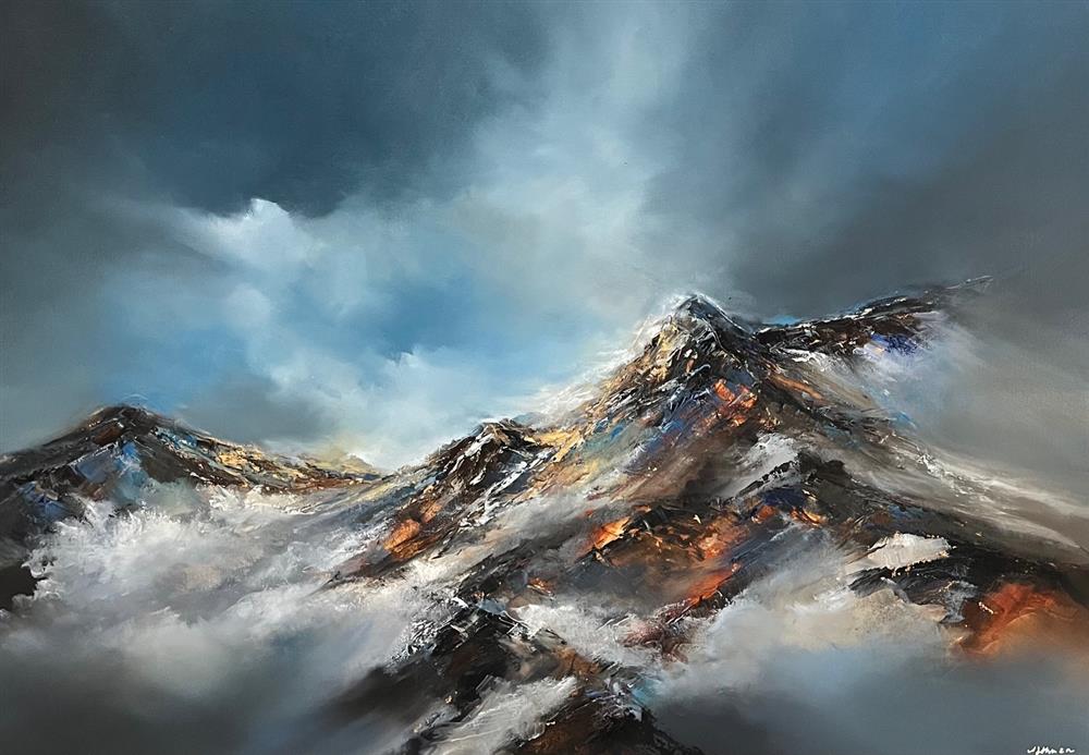 Alison Johnson - 'The Climb I' - Framed Original Artwork