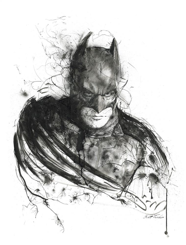 Scott Tetlow - ' The Dark Knight' - Miniature - Framed Limited Edition