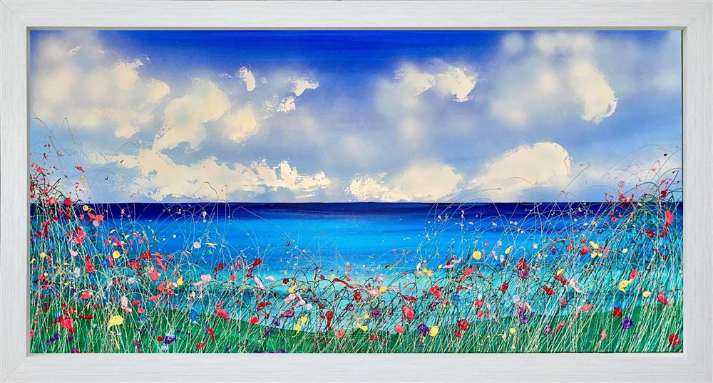 Lisa Pang - 'The Day The Sea Was Bright Blue' - Framed Original Artwork