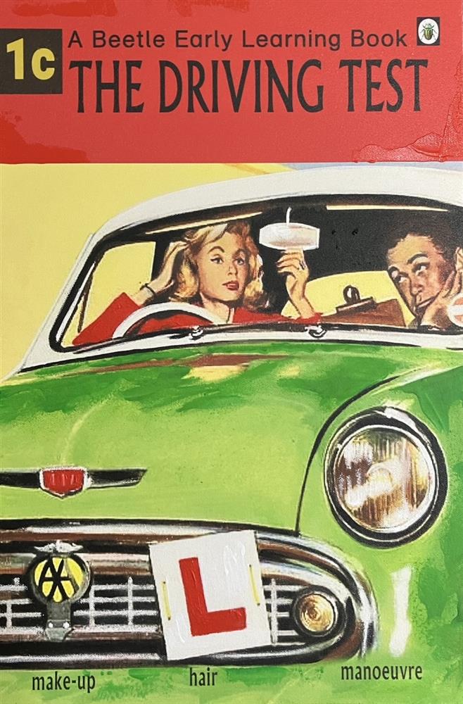 Linda Charles - 'The Driving Test' - The Beetle Early Learning Book - Framed Original Artwork