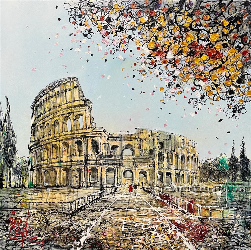 Nigel Cooke - 'The Echo Of Eternal Rome' - Framed Original Artwork