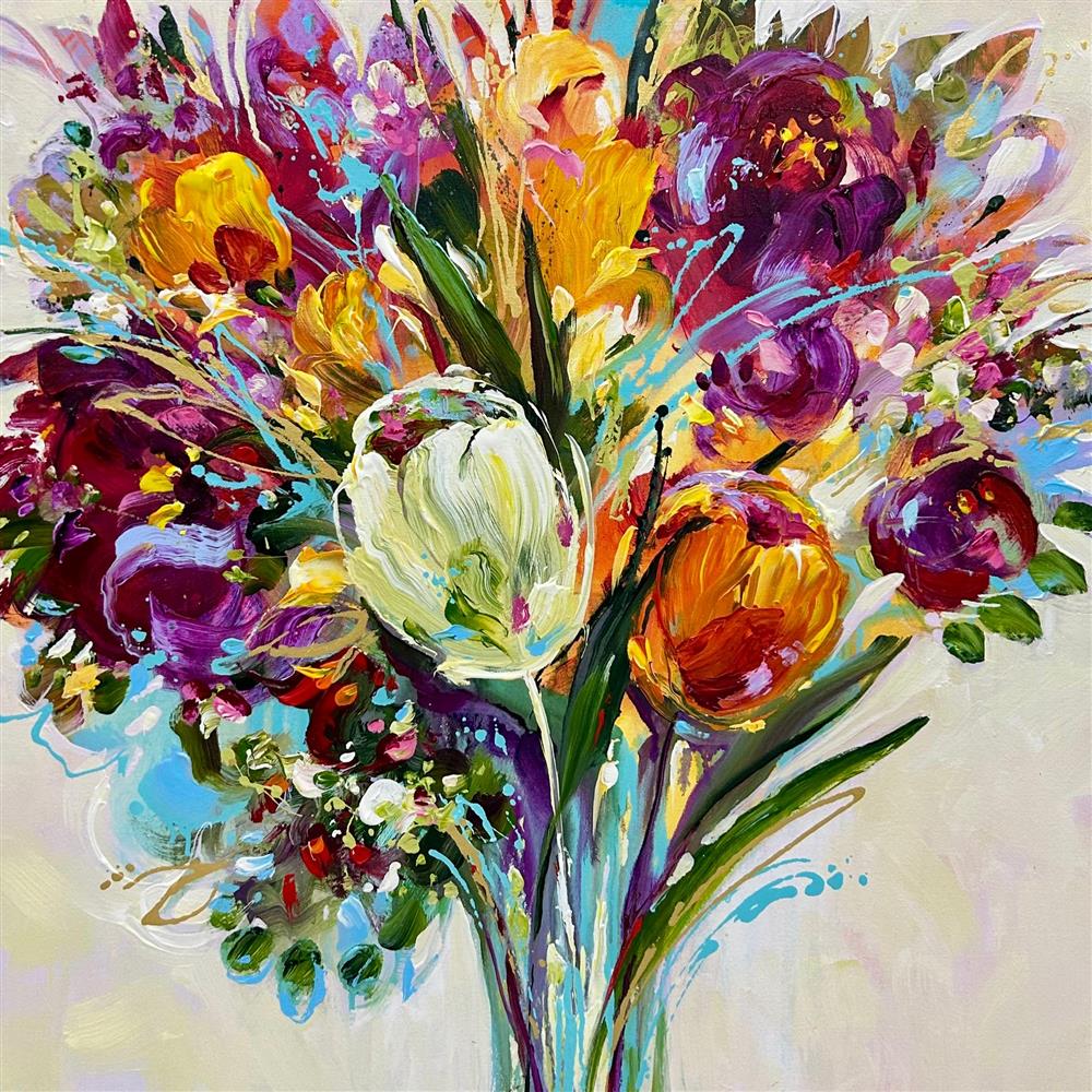 Anna Cher - 'The Ethereal Garden' - Framed Original Artwork