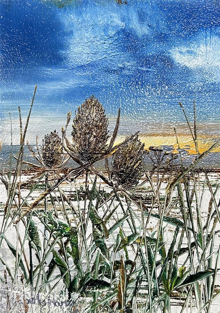 Kimberley Harris - 'The Frosted Field' - Miniature size - Framed Original Art